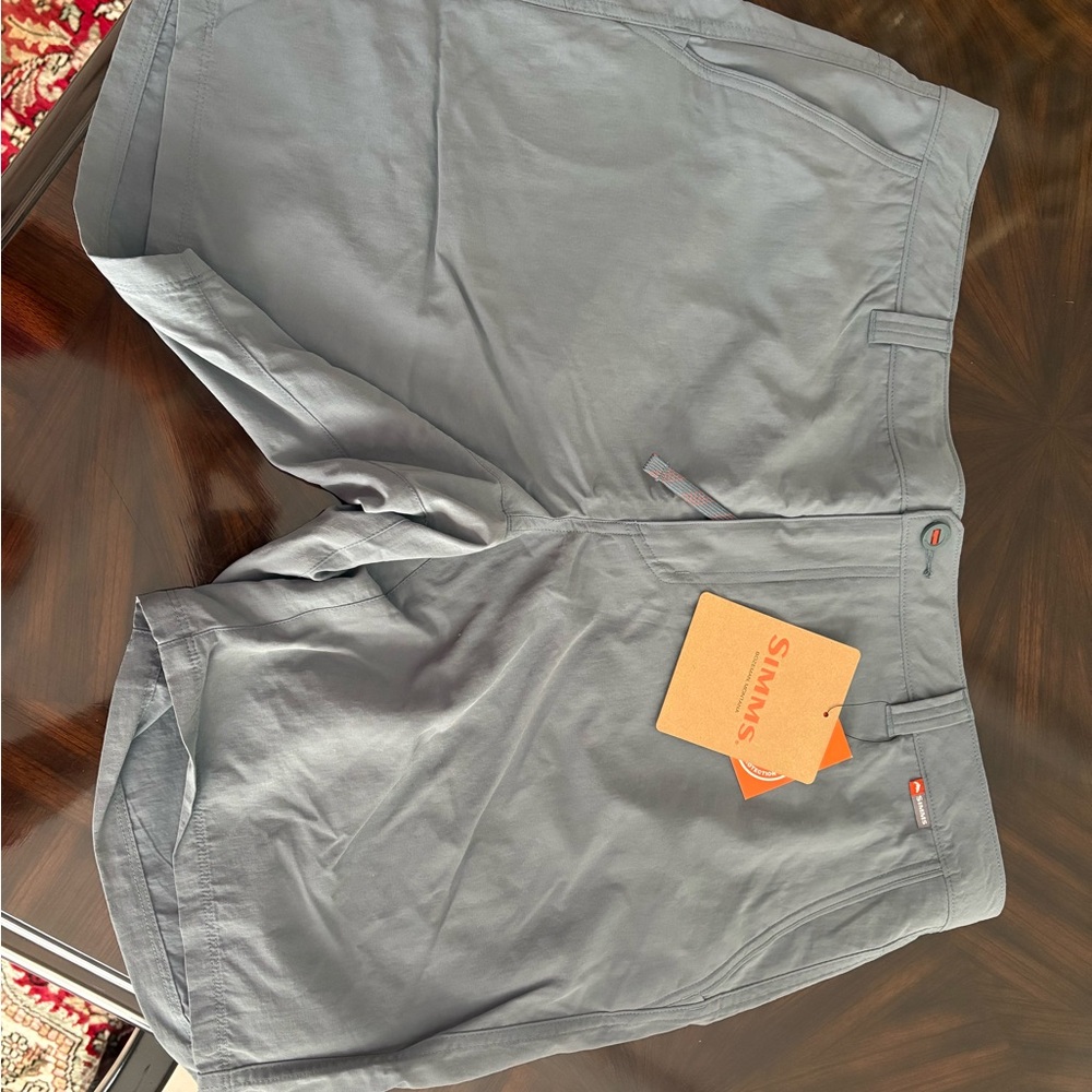 Simms Charcoal Men's Flat Front Shorts